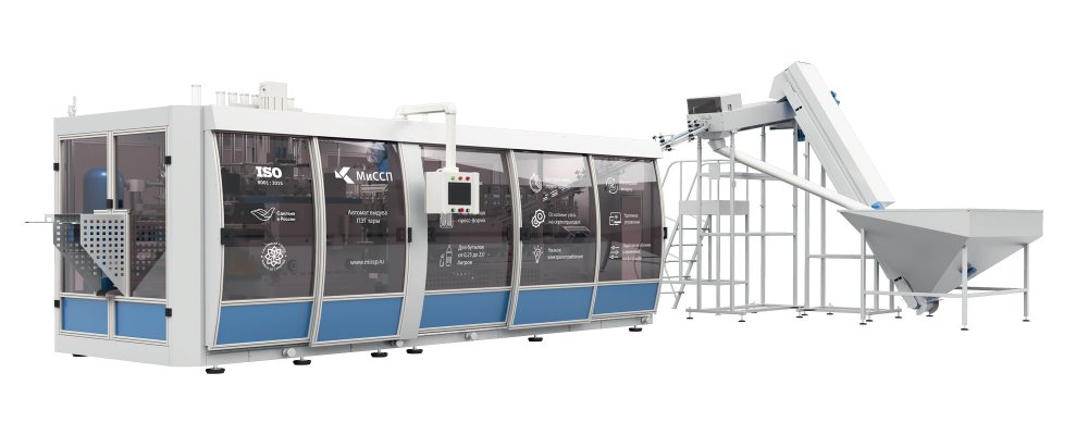 А-12000-7 — Автомат выдува ПЭТ бутылок с цанговыми носителями