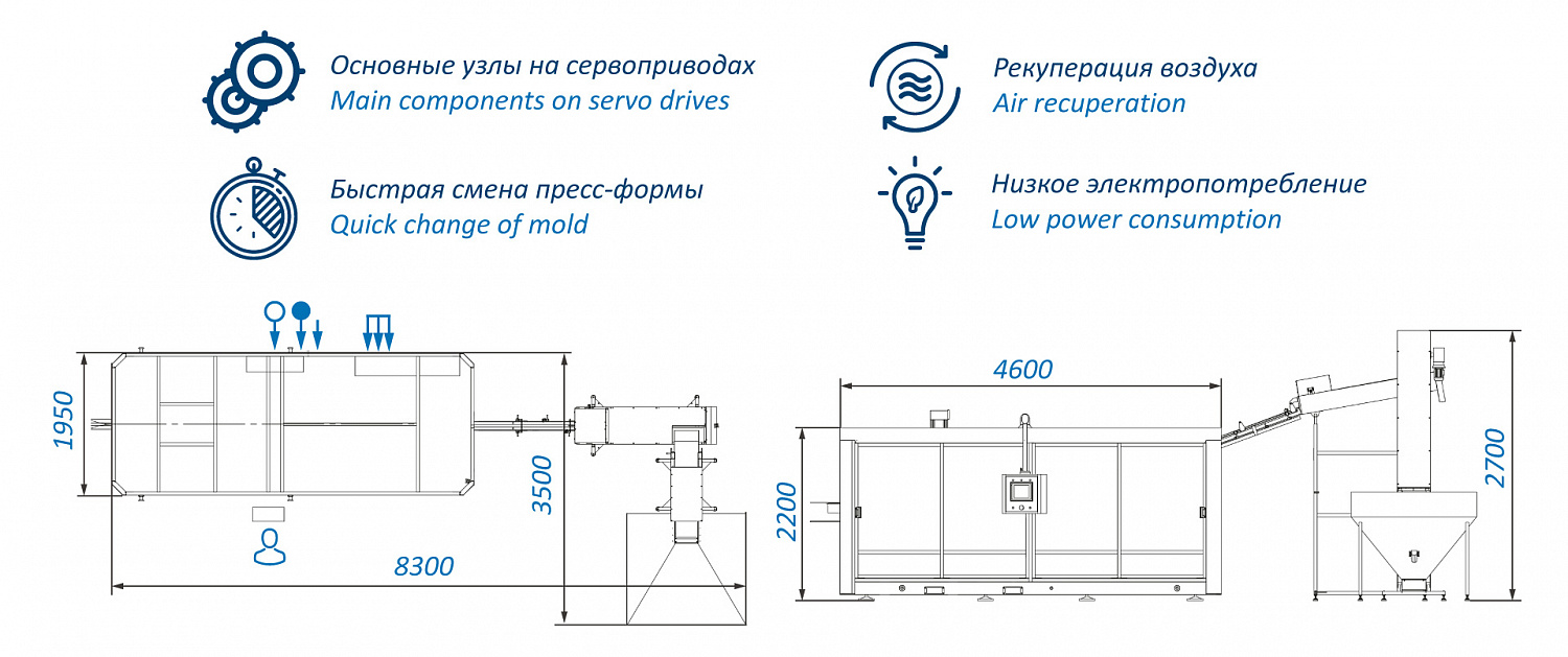 А-6000-4 — Автомат выдува ПЭТ тары